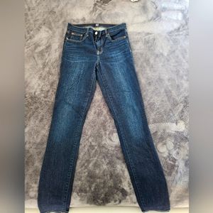 Gap size 8/29 tall dark skinny jeans